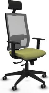 Sedia da ufficio con poggiatesta Piqueras y Crespo 1D066G1 verde