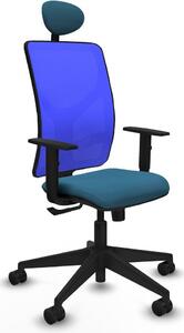 Sedia da ufficio con poggiatesta Motilla Piqueras y Crespo 1D066N1 Blu Verde petrolio