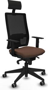 Sedia da ufficio con poggiatesta Piqueras y Crespo 1D066G1 Marrone scuro