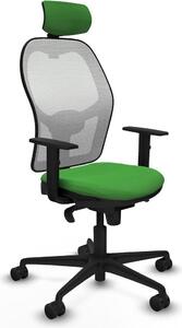 Sedia da ufficio con poggiatesta Piqueras y Crespo 1D036N2 verde
