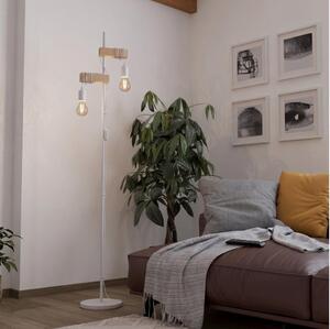 Eglo 44083 - Lampada da terra TOWNSHEND 2xE27/10W/230V bianca