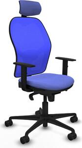 Sedia da ufficio con poggiatesta Piqueras y Crespo 1D036N2 Azzurro