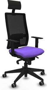 Sedia da ufficio con poggiatesta Piqueras y Crespo 1D066G1 Viola