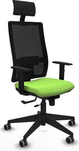 Sedia da ufficio con poggiatesta Piqueras y Crespo 1D066G1 Colore Pistacchio