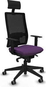 Sedia da ufficio con poggiatesta Piqueras y Crespo 1D066G1 Viola