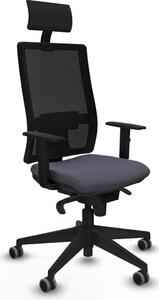 Sedia da ufficio con poggiatesta Piqueras y Crespo 1D066G1 Grigio scuro