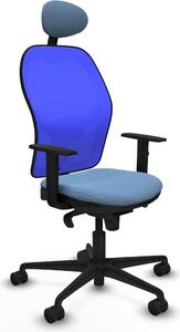 Sedia da ufficio con poggiatesta Jorquera Piqueras y Crespo 1D036N1 Blu cielo