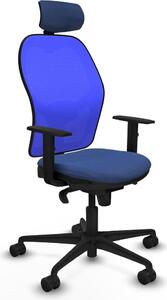 Sedia da ufficio con poggiatesta Piqueras y Crespo 1D036N2 Blu navy