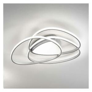Ondaluce - Plafoniera a LED dimmerabile ROSE LED/60W/230V 50x54 cm argento