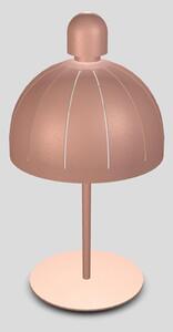 Lampada Da Tavolo Cupole Led 3000 K Dimmerabile In Metallo Rosa Antico