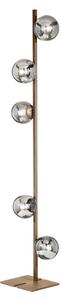 Ondaluce - Lampada da terra MONILE 5x E14/10W/230V 170 cm oro/bianco