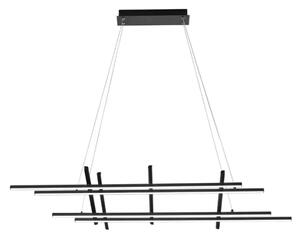 Ondaluce - Lampadario dimmerabile a sospensione su cavo MOVIDA LED/114W/230V nero