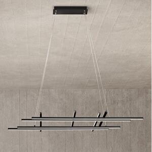 Ondaluce - Lampadario dimmerabile a sospensione su cavo MOVIDA LED/114W/230V nero