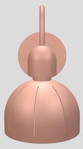 Lampada Da Parete Cupole Led 3000 K Dimmerabile In Metallo Rosa Antico
