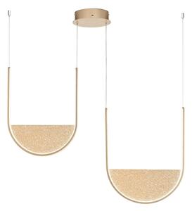Ondaluce - Lampadario sospeso dimmerabile con cavo LOTUS LED/55W/230V dorato