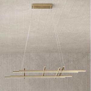 Ondaluce - Lampadario LED dimmerabile a sospensione su cavo MOVIDA LED/114W/230V oro
