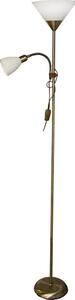 Lampada da terra WENDY 1xE27/100W/230V + 1xE14/40W ottone