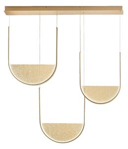 Ondaluce - Lampada a sospensione dimmerabile su cavo LOTUS LED/70W/230V dorata
