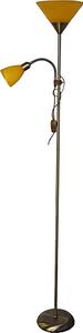 Lampada da terra WENDY 1xE27/100W/230V + 1xE14/40W ottone/arancione