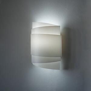 Applique Moderna Con Cavo 1 Luce Bea In Polilux Bianco Made In Italy