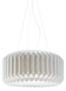 Sospensione Moderna 1 Luce Louise In Polilux Bianco D60 Made In Italy