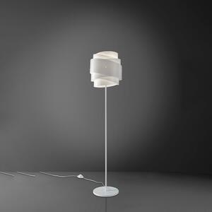 Lampada Da Terra Moderna 1 Luce Bea In Polilux Bianco D40 Made In Italy