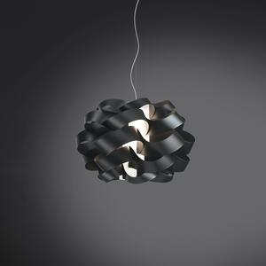 Sospensione Moderna 1 Luce Cloud D30 In Polilux Nero Made In Italy