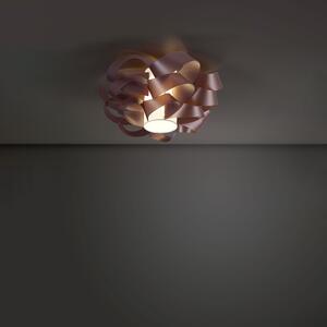 Plafoniera Moderna 1 Luce Cloud D60 In Polilux Rosa Metallico Made In Italy