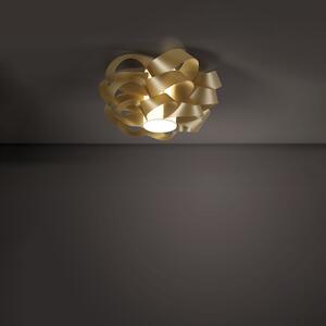 Plafoniera Moderna 1 Luce Cloud D60 In Polilux Oro Made In Italy