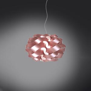 Sospensione Moderna 1 Luce Cloud D40 In Polilux Rosa Metallico Made In Italy