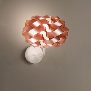 Applique Moderna 1 Luce Cloud In Polilux Rame Made In Italy