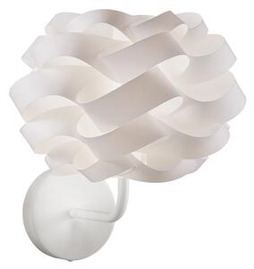 Applique Moderna 1 Luce Cloud In Polilux Bianco Made In Italy
