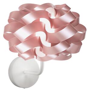 Applique Moderna 1 Luce Cloud In Polilux Rosa Metallico Made In Italy