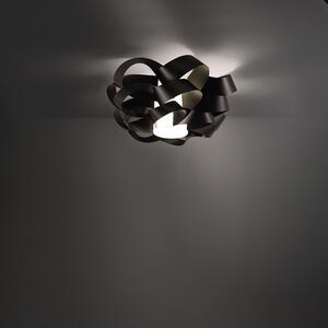 Plafoniera Moderna 1 Luce Cloud D40 In Polilux Nero Made In Italy