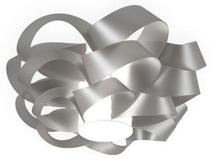 Plafoniera Moderna 1 Luce Cloud D50 In Polilux Silver Made In Italy