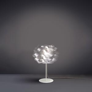 Lampada Da Tavolo Moderna 1 Luce Cloud In Polilux Silver Made In Italy