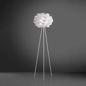 Lampada Da Terra Con Treppiede 1 Luce Cloud In Polilux Bianco Made In Italy