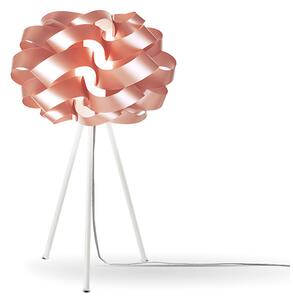 Lampada Da Tavolo A Treppiede 1 Luce Cloud In Polilux Rame Made In Italy