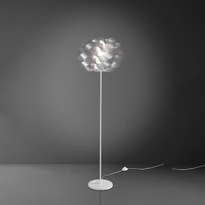 Lampada Da Terra Moderna 1 Luce Cloud In Polilux Silver Made In Italy