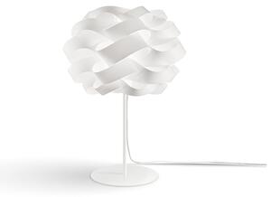 Lampada Da Tavolo Moderna 1 Luce Cloud In Polilux Bianco Made In Italy