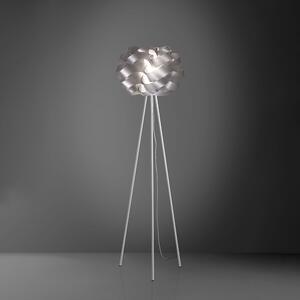 Lampada Da Terra Con Treppiede 1 Luce Cloud In Polilux Silver Made In Italy