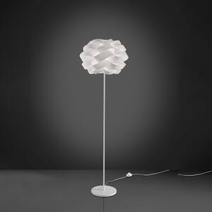 Lampada Da Terra Moderna 1 Luce Cloud In Polilux Bianco Made In Italy