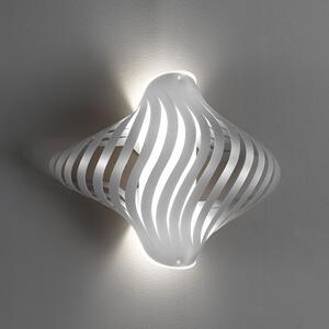 Applique Plafoniera 2 Luci Shell In Polilux Silver Made In Italy