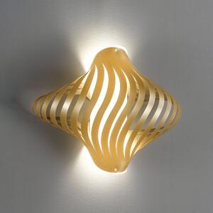 Applique Shell Helios 1 Luce In Polilux Oro Made In Italy