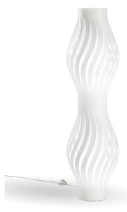 Lampada Da Terra Totem Helios 1 Luce In Polilux Bianco Made In Italy