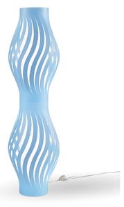 Lampada Da Terra Totem Helios 1 Luce In Polilux Blu Made In Italy