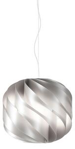 Sospensione Moderna Globe 1 Luce In Polilux Silver D25 Made In Italy