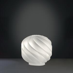 Lampada Da Tavolo Globe 1 Luce In Polilux Bianco Con Base D25 Made In Italy