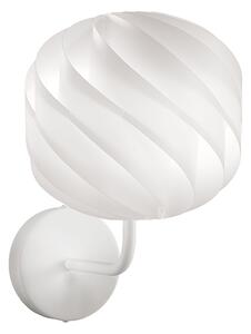 Applique Moderna Globe 1 Luce In Polilux Bianco Made In Italy