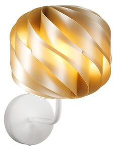 Applique Moderna Globe 1 Luce In Polilux Oro Made In Italy
